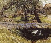 Isaac Levitan Little Bridge,Village of Savinskaya,Study china oil painting artist